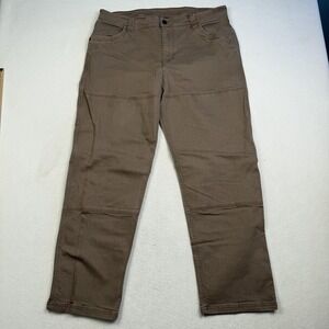 Backcountry Pants Mens 38x30 Brown Carpenter Stretch Outdoor Workwear Hiking